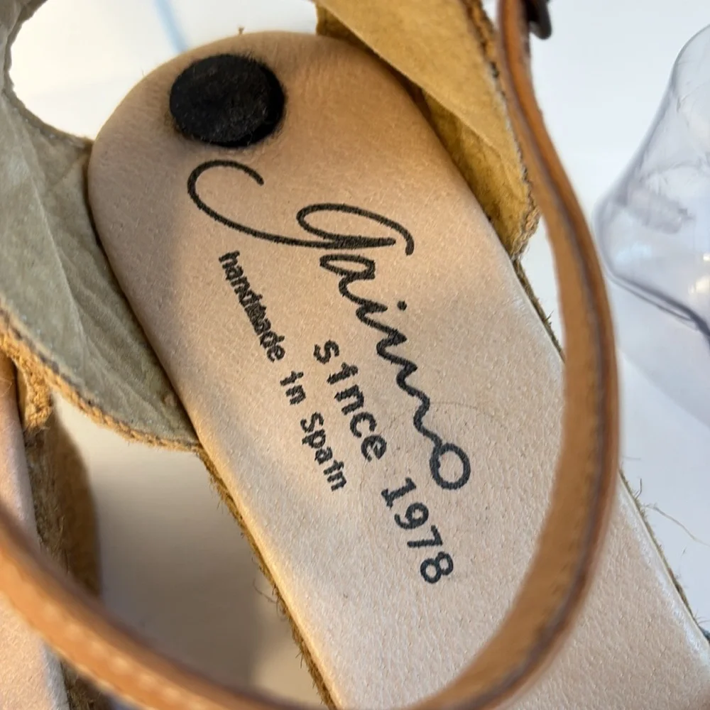 Gaimo Blue Suede Espadrille Wedge